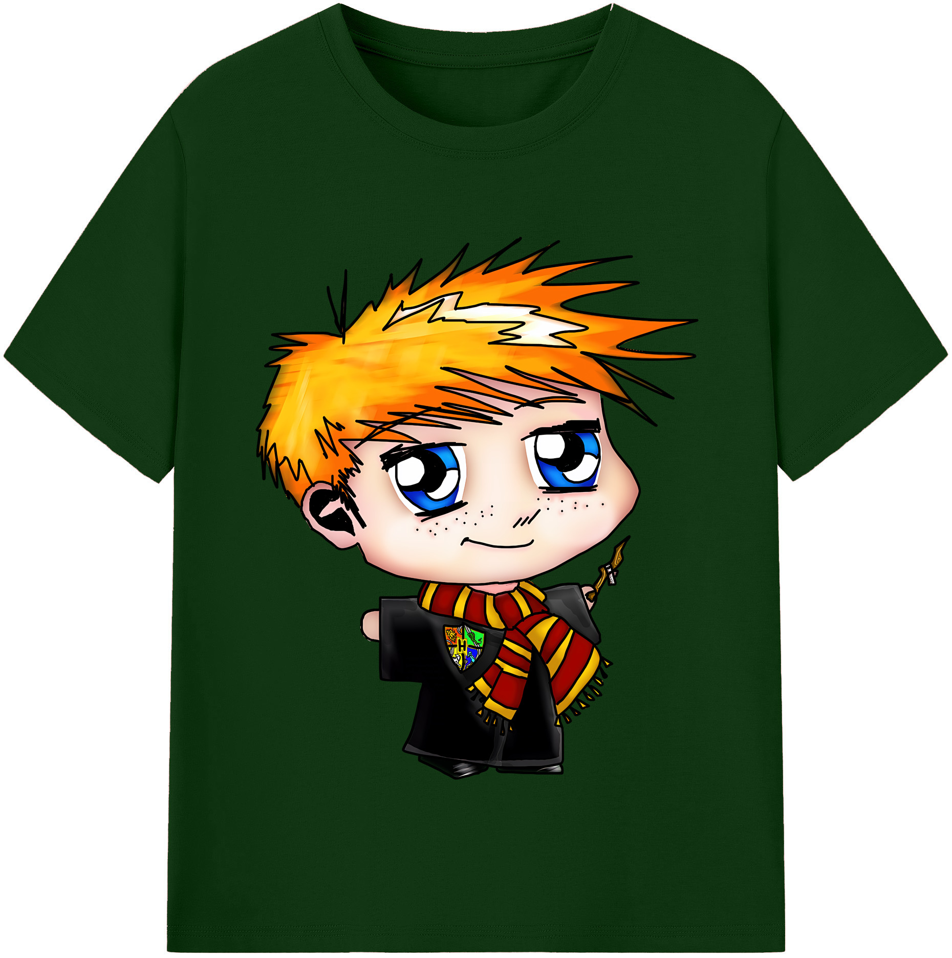 （画像用） Harry Potter ハリー・ポッターシリーズ 綿100％半袖Tシャツ（フロントプリント）